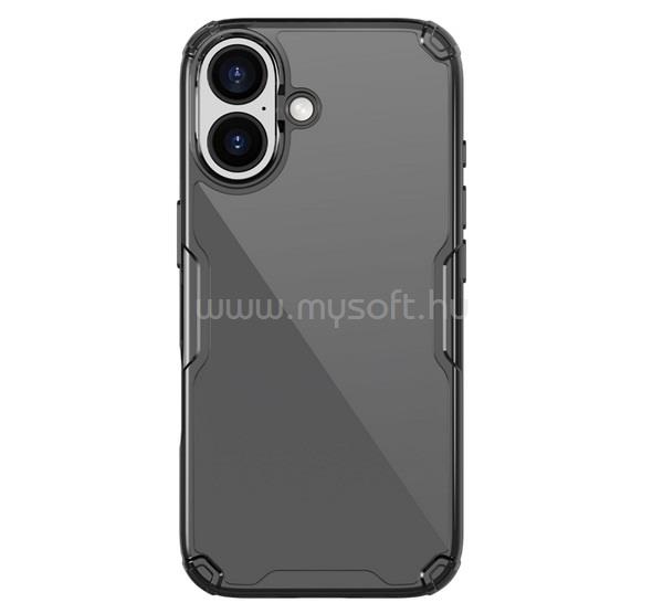 NILLKIN iPhone 17 NILLKIN NATURE PRO szilikon telefonvédő ütésállóság, légpárnás sarok, FEKETE