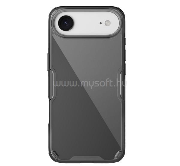 NILLKIN iPhone Air NILLKIN NATURE PRO szilikon telefonvédő ütésállóság, légpárnás sarok, FEKETE