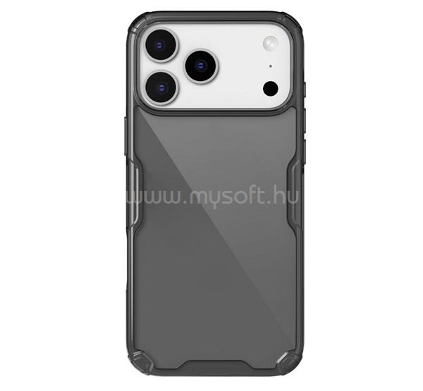 NILLKIN iPhone 18 Pro Max / 17 Pro Max NILLKIN NATURE PRO szilikon telefonvédő ütésállóság, légpárnás sarok, FEKETE