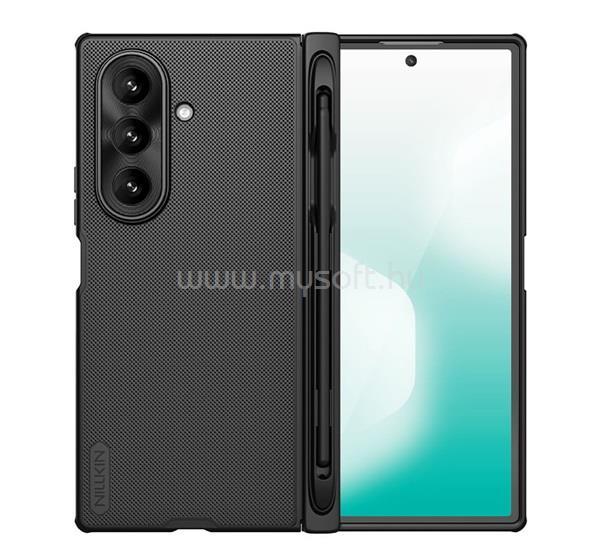 NILLKIN Samsung Z Fold7 NILLKIN SUPER FROSTED FOLD műanyag telefonvédő gumírozott, ceruza tartó, FEKETE