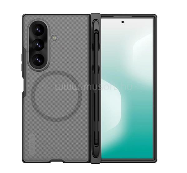 NILLKIN Samsung Z Fold8 Ultra NILLKIN SUPER FROSTED FOLD műanyag telefonvédő mágneses, érintő ceruza, ÁTLÁTSZÓ/FEKETE