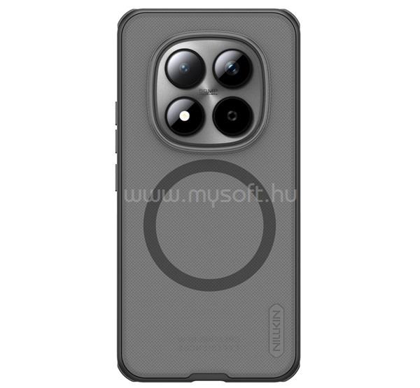 NILLKIN Poco M8 Pro NILLKIN SUPER FROSTED PRO MAGNETIC műanyag telefonvédő mágneses, gumírozott, ÁTLÁTSZÓ/FEKETE