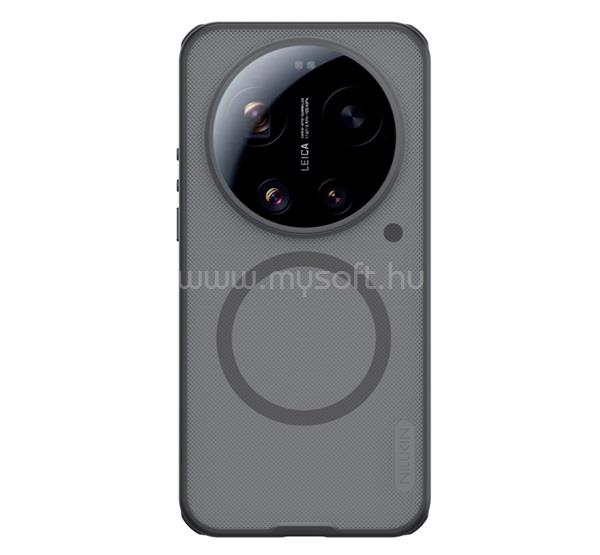 NILLKIN Xiaomi 17 Ultra NILLKIN SUPER FROSTED PRO MAGNETIC műanyag telefonvédő mágneses, gumírozott, ÁTLÁTSZÓ/FEKETE