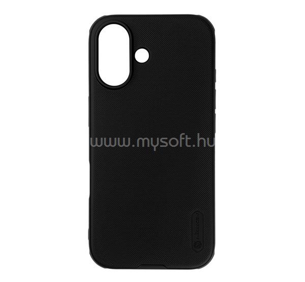 NILLKIN iPhone 16 SUPER FROSTED PRO MAGNETIC műanyag telefonvédő mágneses, gumírozott, FEKETE