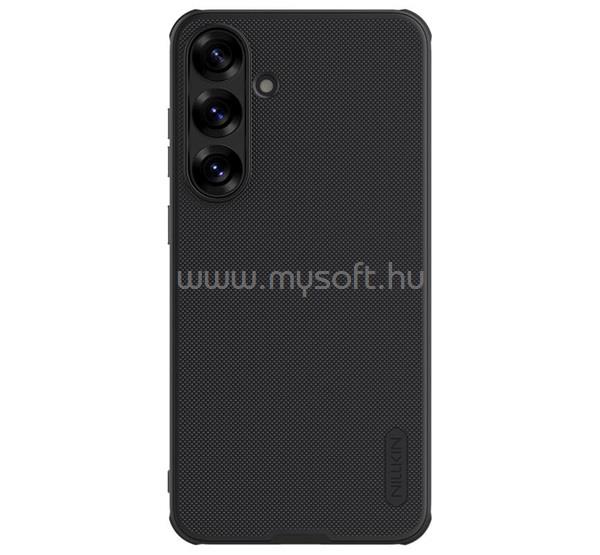 NILLKIN Samsung S25 SUPER FROSTED PRO MAGNETIC műanyag telefonvédő mágneses, gumírozott, FEKETE
