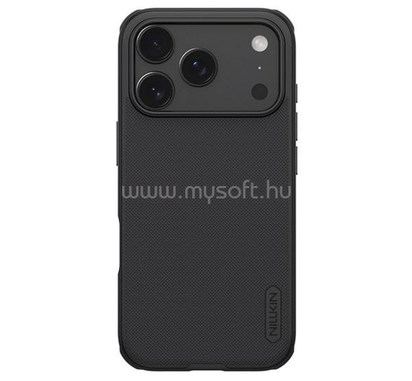 NILLKIN iPhone 18 Pro / 17 Pro NILLKIN SUPER FROSTED PRO MAGNETIC műanyag telefonvédő mágneses, gumírozott, FEKETE