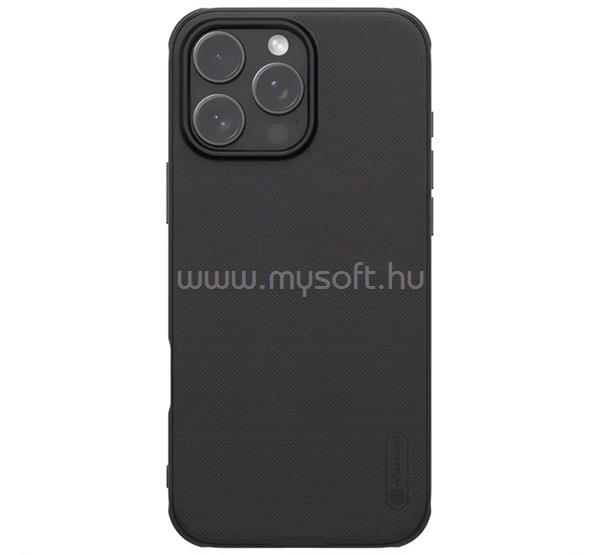 NILLKIN iPhone 16 Pro Max SUPER FROSTED PRO műanyag telefonvédő ütésállóság, érdes felület, FEKETE
