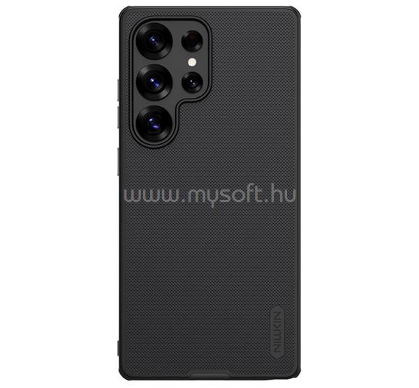 NILLKIN Samsung S25 Ultra SUPER FROSTED PRO műanyag telefonvédő ütésállóság, érdes felület, FEKETE