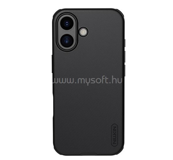 NILLKIN iPhone 17 SUPER FROSTED PRO műanyag telefonvédő ütésállóság, érdes felület, FEKETE