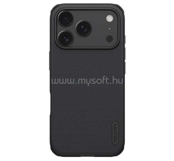 NILLKIN iPhone 17 Pro SUPER FROSTED PRO műanyag telefonvédő ütésállóság, érdes felület, FEKETE