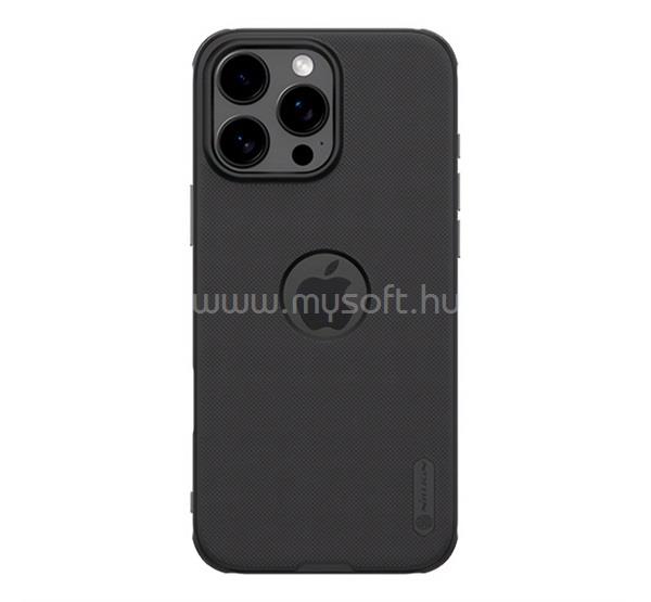 NILLKIN iPhone 16 Pro Max SUPER FROSTED PRO műanyag telefonvédő ütésállóság, logó kivágás, FEKETE