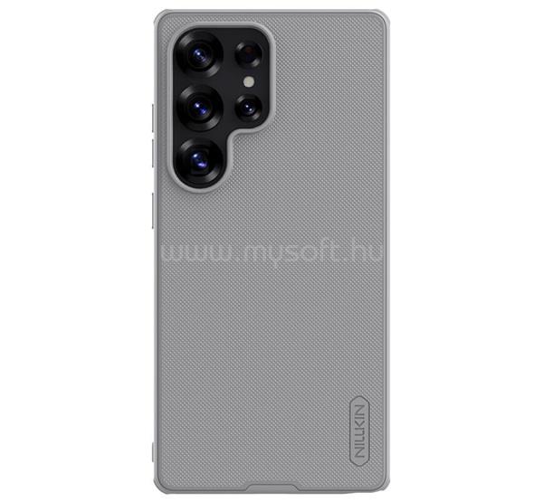 NILLKIN Samsung S25 Ultra SUPER FROSTED PRO műanyag telefonvédő ütésállóság, érdes felület, SÖTÉTSZÜRKE