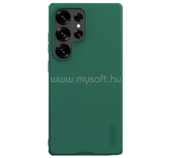 NILLKIN Samsung S25 Ultra SUPER FROSTED PRO műanyag telefonvédő ütésállóság, érdes felület, SÖTÉTZÖLD