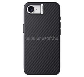 NILLKIN iPhone 17e / 16e SYNTHETIC FIBER PRO műanyag telefonvédő aramid bevonat, MagSafe, FEKETE/EZÜST GP-169296 small