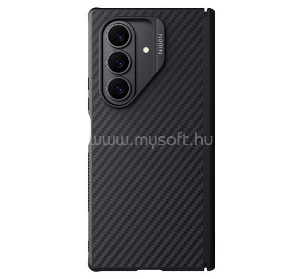 NILLKIN Samsung Z Fold7 NILLKIN SYNTHETIC FIBER PRO műanyag telefonvédő aramid bevonat, MagSafe, FEKETE