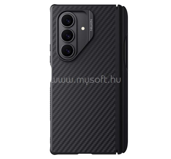 NILLKIN Samsung Z Fold7 NILLKIN SYNTHETIC FIBER PRO műanyag telefonvédő aramid bevonat, érintő ceruza, FEKETE