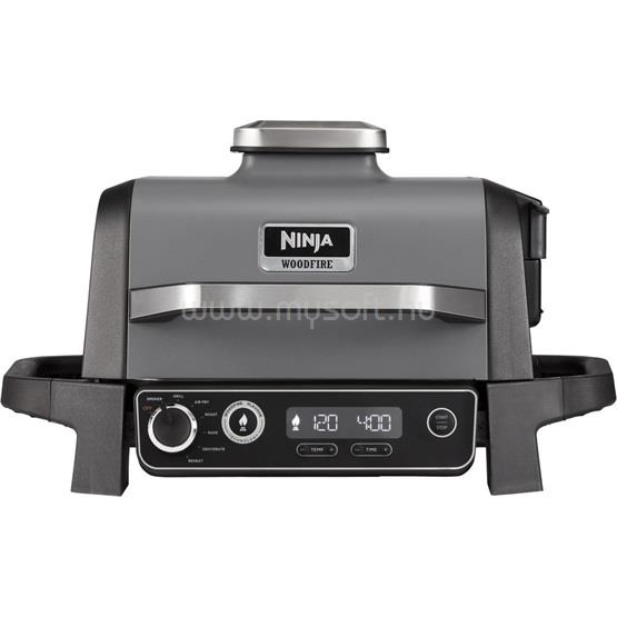 NINJA Woodfire elektromos grill és füstölő (szürke/fekete)