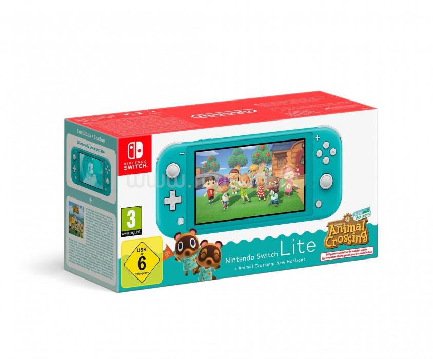 NINTENDO Switch Lite türkiz játékkonzol + Animal Crossing: New Horizons játékszoftver