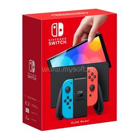 NINTENDO Switch OLED Modell Neon Red & Blue Joy-Con játékkonzol NSH007 small