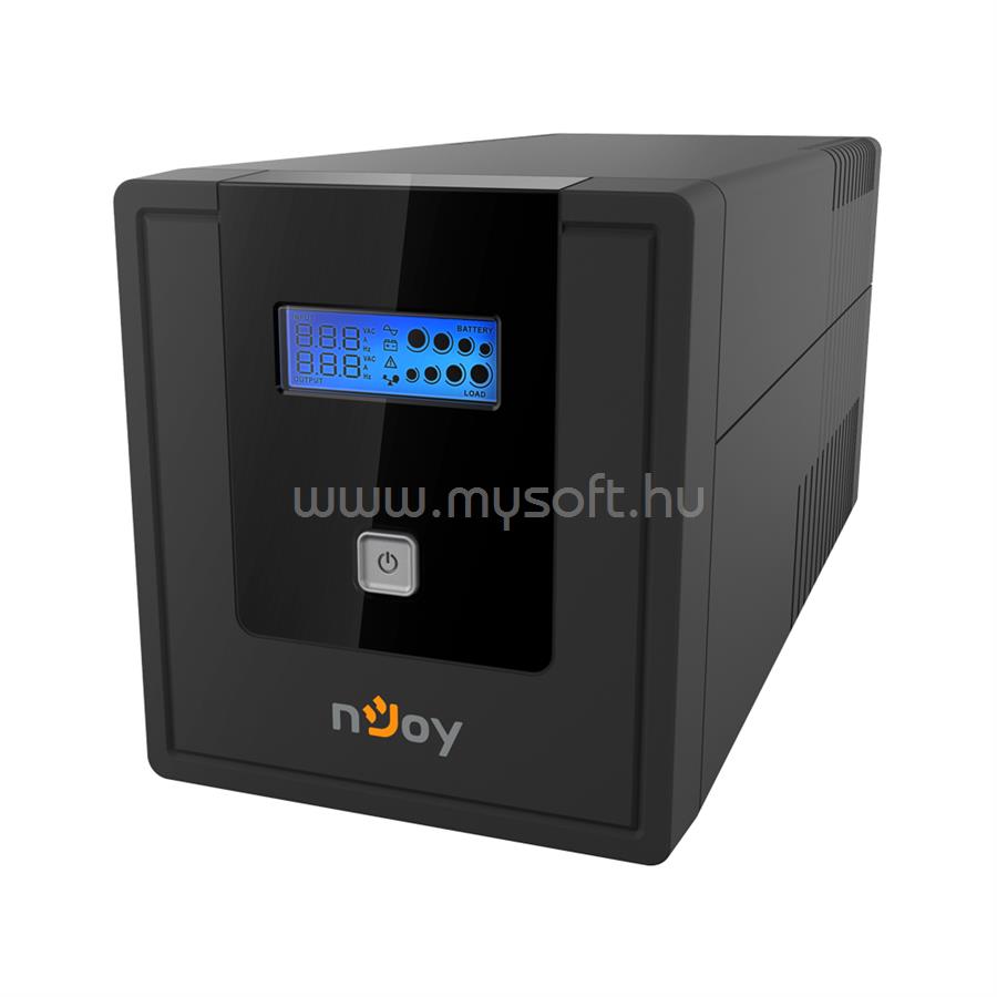 NJOY 1000VA - Cadu 1000 Szünetmentes Tápegység (2 Schuko, line-interaktív, USB menedzsment, RJ11/45 vonalvédelem(1Gb/s), fekete)