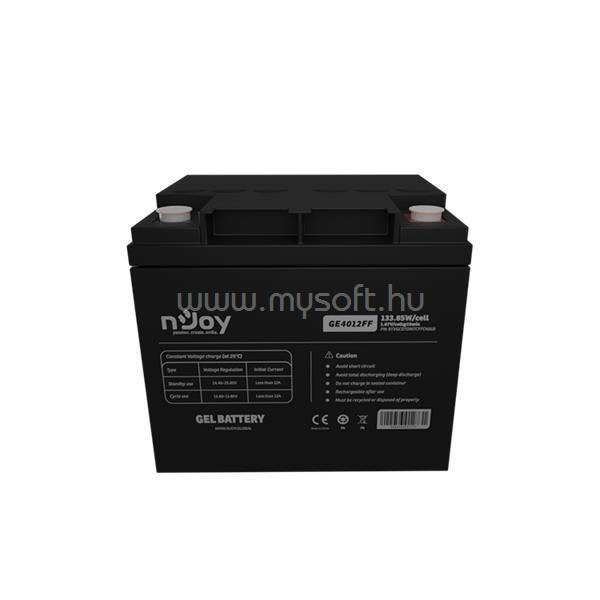 NJOY akkumulátor - GE4012FF (12V/40Ah, T6, zárt, gondozás mentes, AGM)