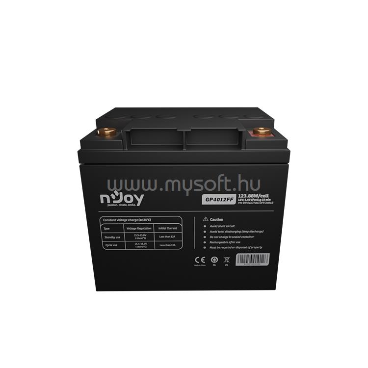 NJOY akkumulátor - GP4012FF (12V/40Ah, T6, zárt, gondozásmentes, AGM)