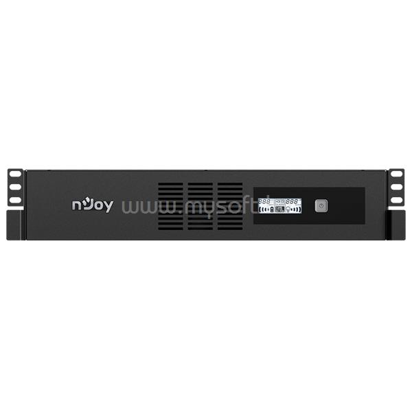 NJOY Code 600 600VA szünetmentes tápegység(4 IEC C13, line-interaktív, USB menedzsment, szoftver, LCD kijelző, 2U rack)