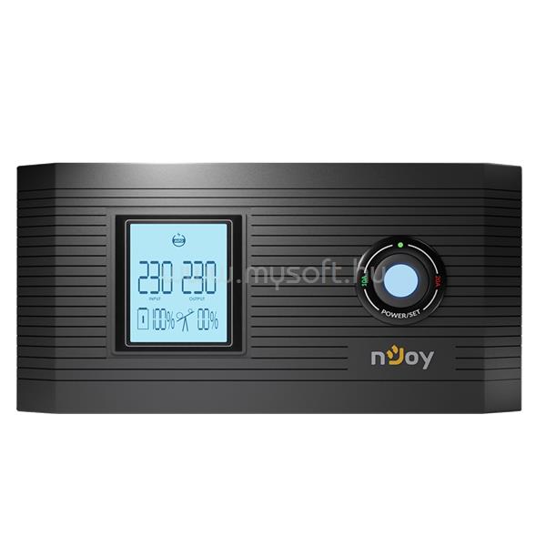 NJOY Aira 1200 inverter (2 Schuko, Szinusz hullám, Akku Támogatás: 40Ah-200Ah, AVR,  fekete)