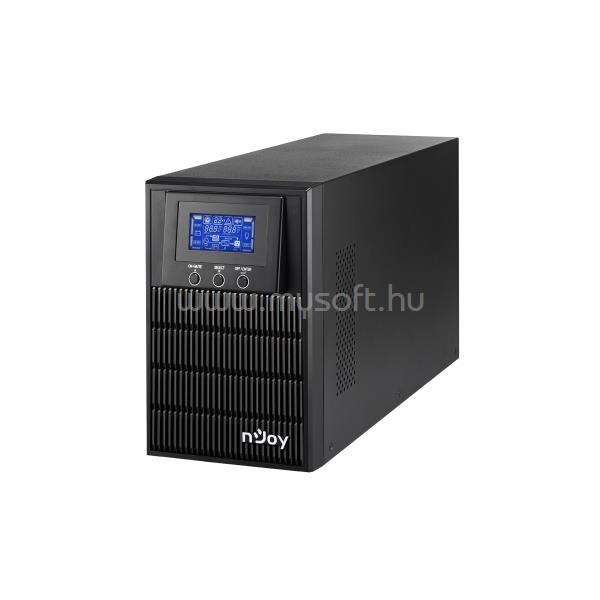 NJOY 1000VA - Aten Pro 1000 Szünetmentes Tápegység (3 Schuko, USB/RS-232, On-line, szinuszhullám, generátor támogatás, Eco mód)