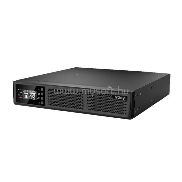 NJOY Szünetmentes 1000VA - Runa 1000 (On-line, RS232, USB, szoftver, LCD kijelző, 2U rack)