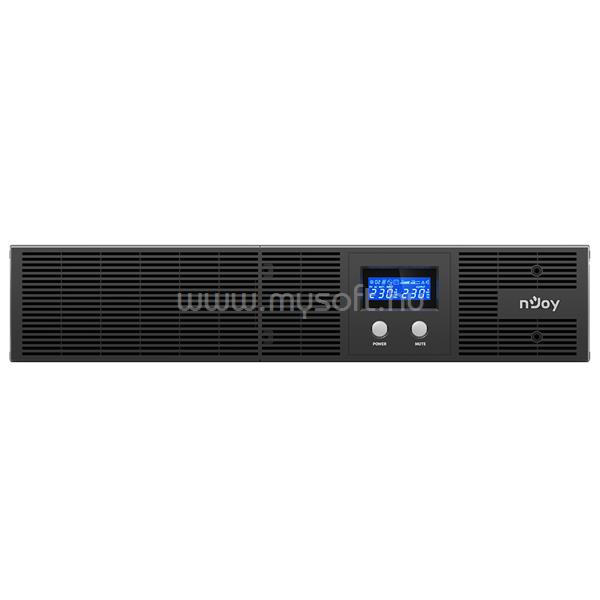 NJOY Szünetmentes 1500VA - Anser 1500 (8 IEC C13, line-interaktív, LCD kijelző, 2U rack) AKKU NÉLKÜL!
