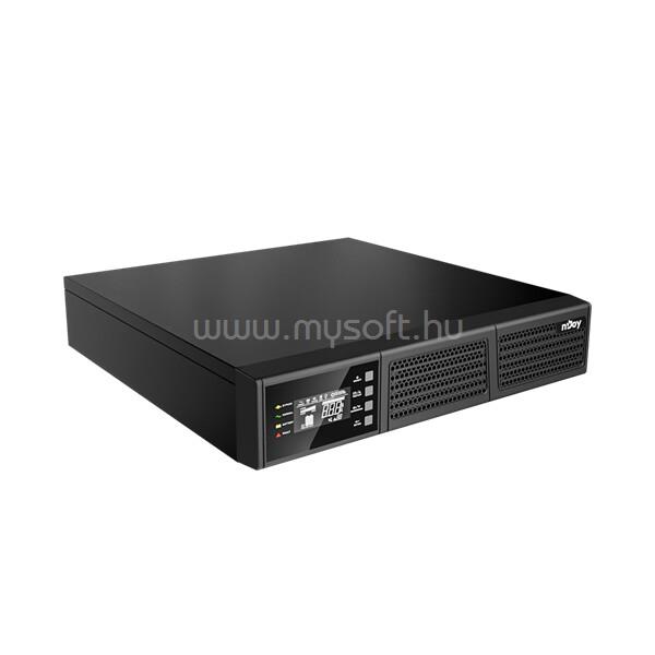 NJOY Szünetmentes 2000VA - Runa 2000 (On-line, RS232, USB, szoftver, LCD kijelző, 2U rack)