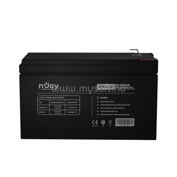 NJOY UPS GP07122F szünetmentes akkumulátor