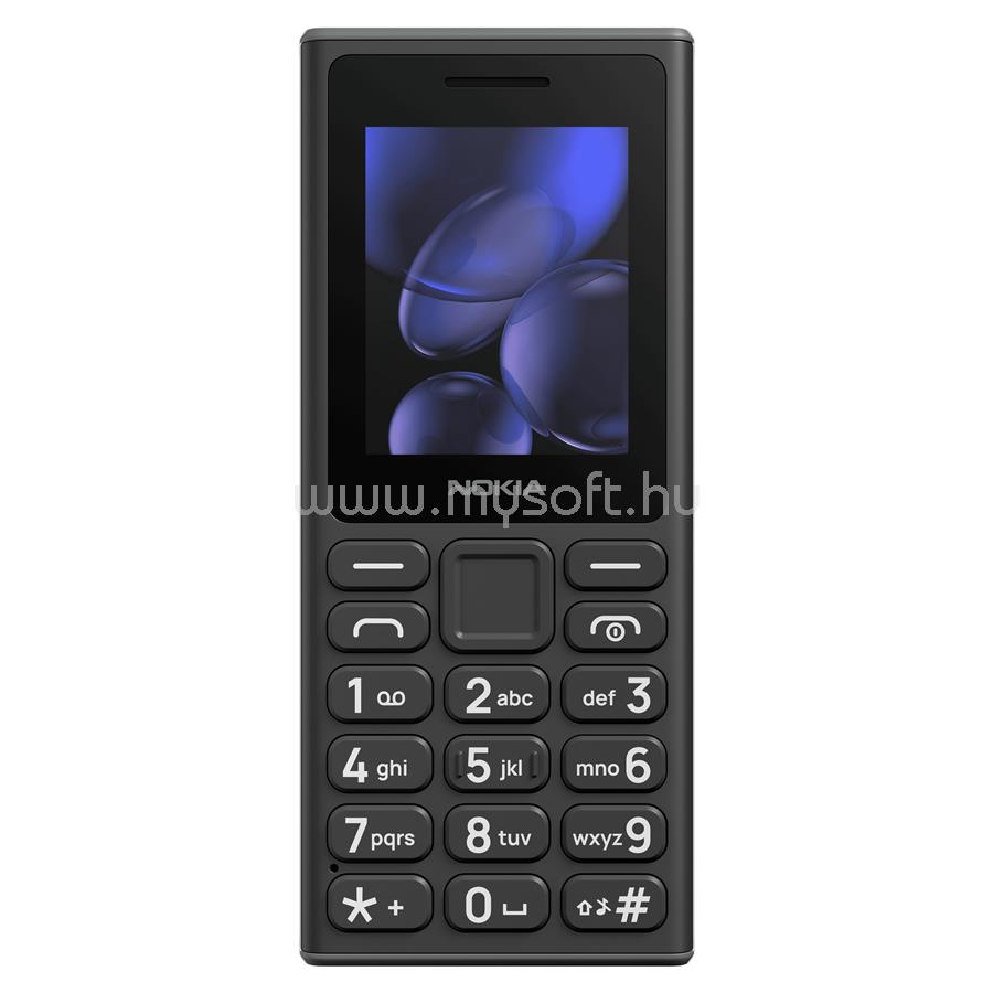 NOKIA 105 mobiltelefon, Dual SIM, fekete (TA-1684)