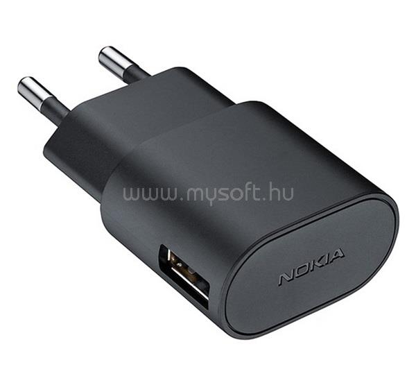 NOKIA NOKIA hálózati töltő USB aljzat 7.5W + microUSB kábel FEKETE