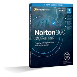 NORTONLIFELOCK Norton 360 for gamers 50 GB HUN 1 Felhasználó 3 gép 1 éves vírusirtó szoftver [ELEKTRONIKUS LICENC] 21418946 small