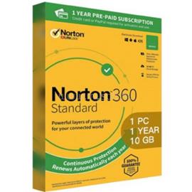 NORTONLIFELOCK Norton 360 STANDARD 10GB CZ felhő alapú biztonsági mentés 1felhasználó 1gép 1éves dobozos vírusírtó szoftver [ELEKTRONIKUS LICENC] 21414993 small