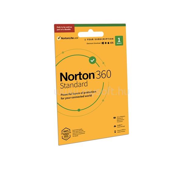 NORTON 360 STANDARD 10GB SWS 1 Felhasználó 1 gép 1 éves dobozos vírusirtó szoftver