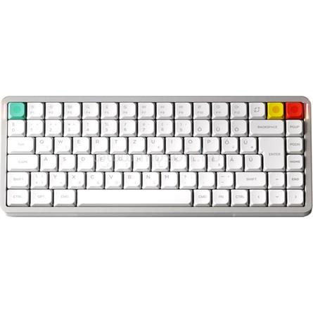 NUPHY Air75 V3 mechanikus Gateron Blush nano Bluetooth / vezeték nélküli billentyűzet (magyar, fehér)