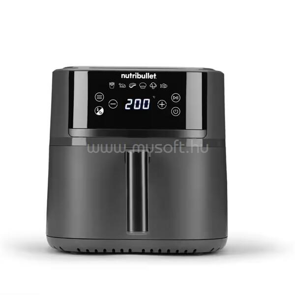 NUTRIBULLET NBA0611DG Crisplite 3in1 forrólevegős sütő, 6L, 1700W (fekete)