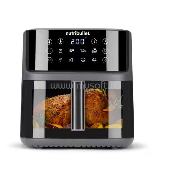 NUTRIBULLET NBA0811DG Super Crisplite Vision 3in1 forrólevegős sütő, 2000W, 8L (fekete)