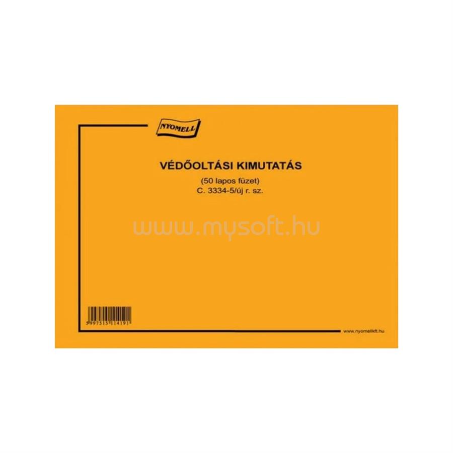 NYOMELL Védőoltási kimutatás c.3334-5/2009új
