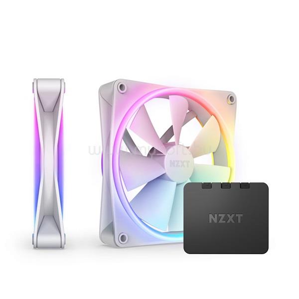 NZXT 2xF140 RGB DUO ventilátor & RGB vezérlő (fehér)