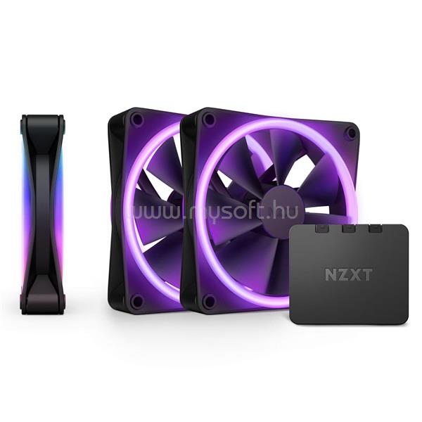 NZXT 3xF120 RGB DUO ventilátor & RGB vezérlő (fekete)