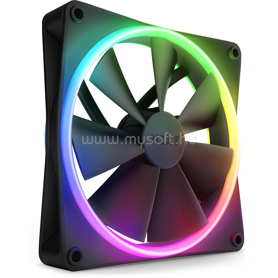 NZXT F140 RGB Duo 140mm single pack ház hűtő ventilátor (fekete)