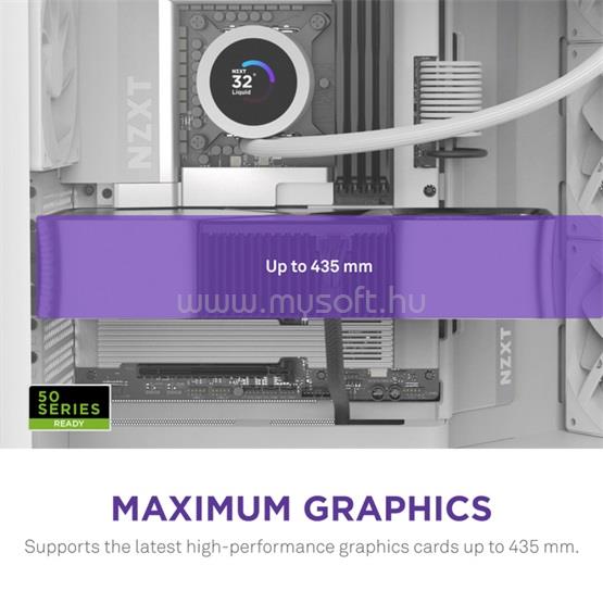 NZXT HÁZ Midi - H9 Flow (2025) - Matt fehér - CM-H92FW-01