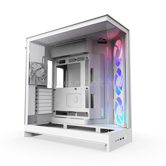 HÁZ NZXT Midi - H9 Flow RGB (2025) - Matt fehér - CM-H92FW-R1