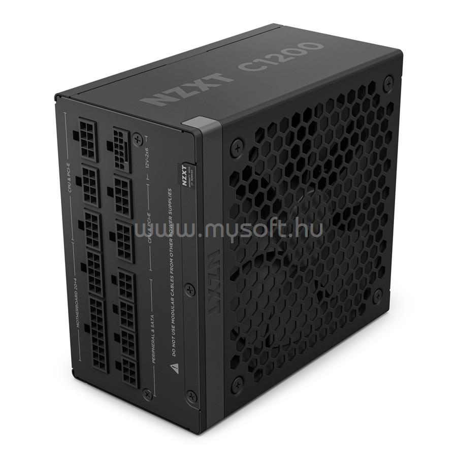TÁP NZXT 1200W  - C1200 Gold Modular - PA-2G2BB-EU - 80+ Gold Modular ATX3.1 - Fekete Tápegység