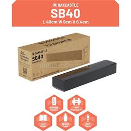 OAKCASTLE Hangszóró Soundbar - SB40 (60W, Bluetooth 5.0, HDMI ARC, AUX, Optikai, Távírányító) OAKCASTLE_1000003009 small