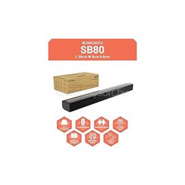 OAKCASTLE Hangszóró Soundbar - SB80 Split (120W, Bluetooth 5.3, HDMI ARC, AUX, USB, Optikai, Távírányító) OAKCASTLE_1000003021 small
